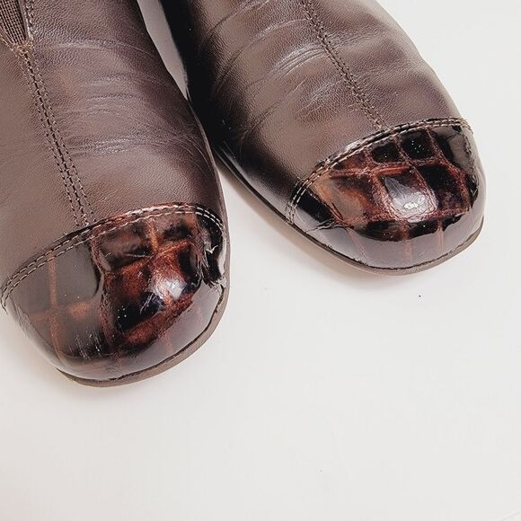 CLEARANCE The Walking Cradles Company Tic Toc Slipon Croc Toe Brown Shoe Size 11 - Picture 4 of 10